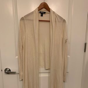 DKNY 100% Silk Shawl Sweater